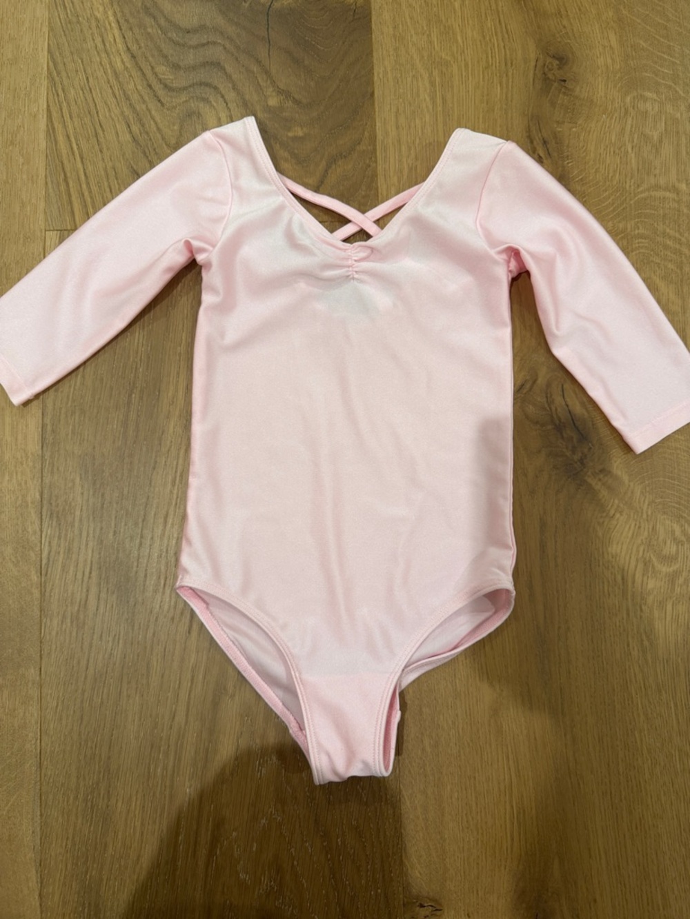 Source Unknown Light Pink Long Sleeve Kids One-Piece Bodysuit